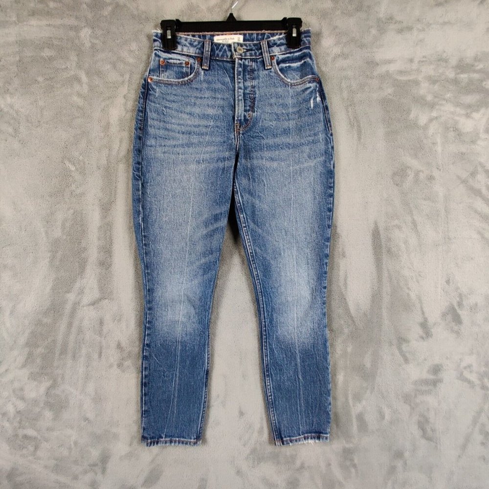 New Abercrombie & Fitch Jeans Women 24 00 Blue Skinny High Rise Denim Curve Love